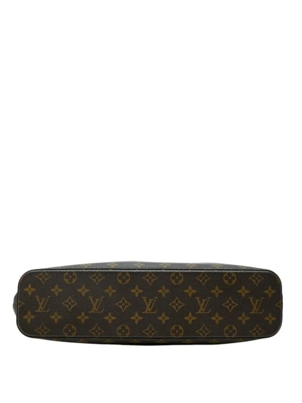 Louis Vuitton Monogram Luco Tote Shoulder Bag Brown Leather